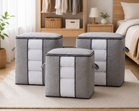 3 Pcs Clothes Storage Bags with Clear Window