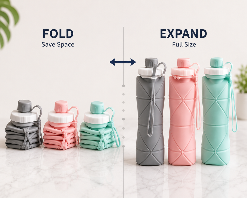 Foldable Silicone Water Bottle