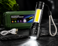 LED Torch with COB Side Light