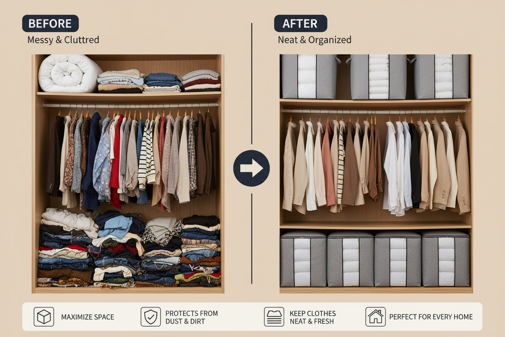 Before After with Tall Bags