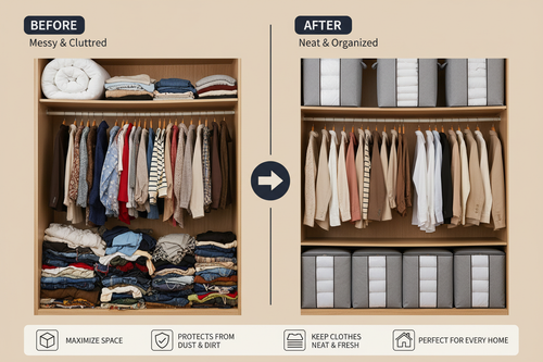 Before After with Tall Bags