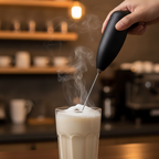 Coffee Frother - Cafe Action Shot