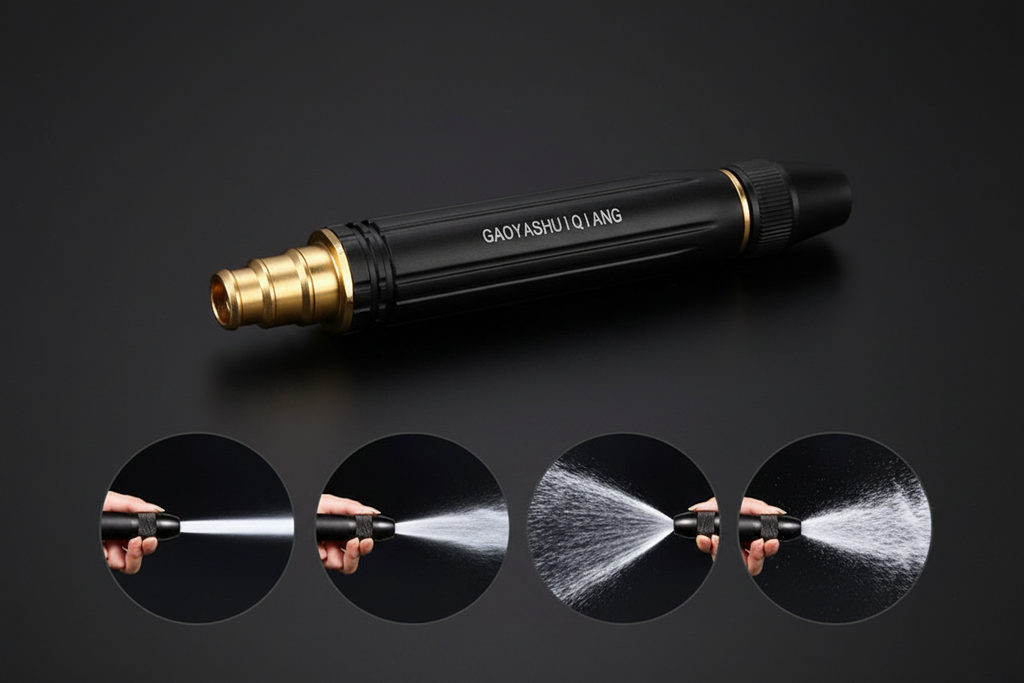 Hose Nozzle Spray Modes Dark
