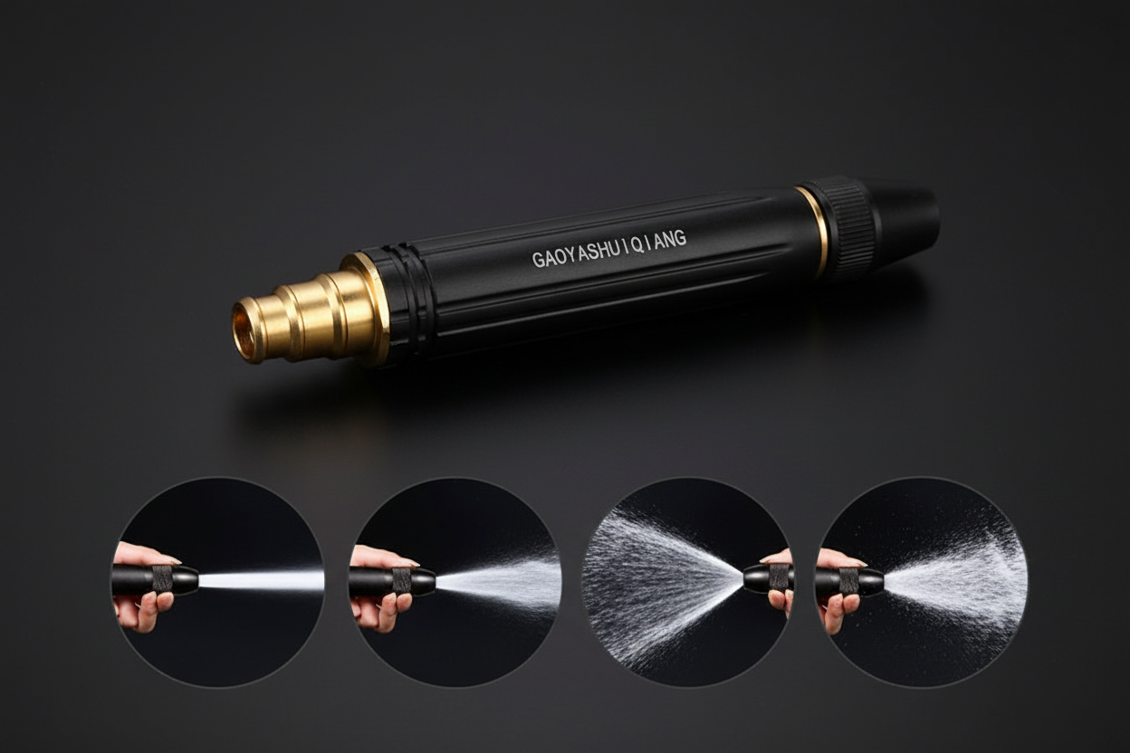 Hose Nozzle Spray Modes Dark